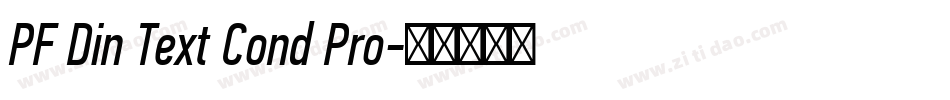 PF Din Text Cond Pro字体转换